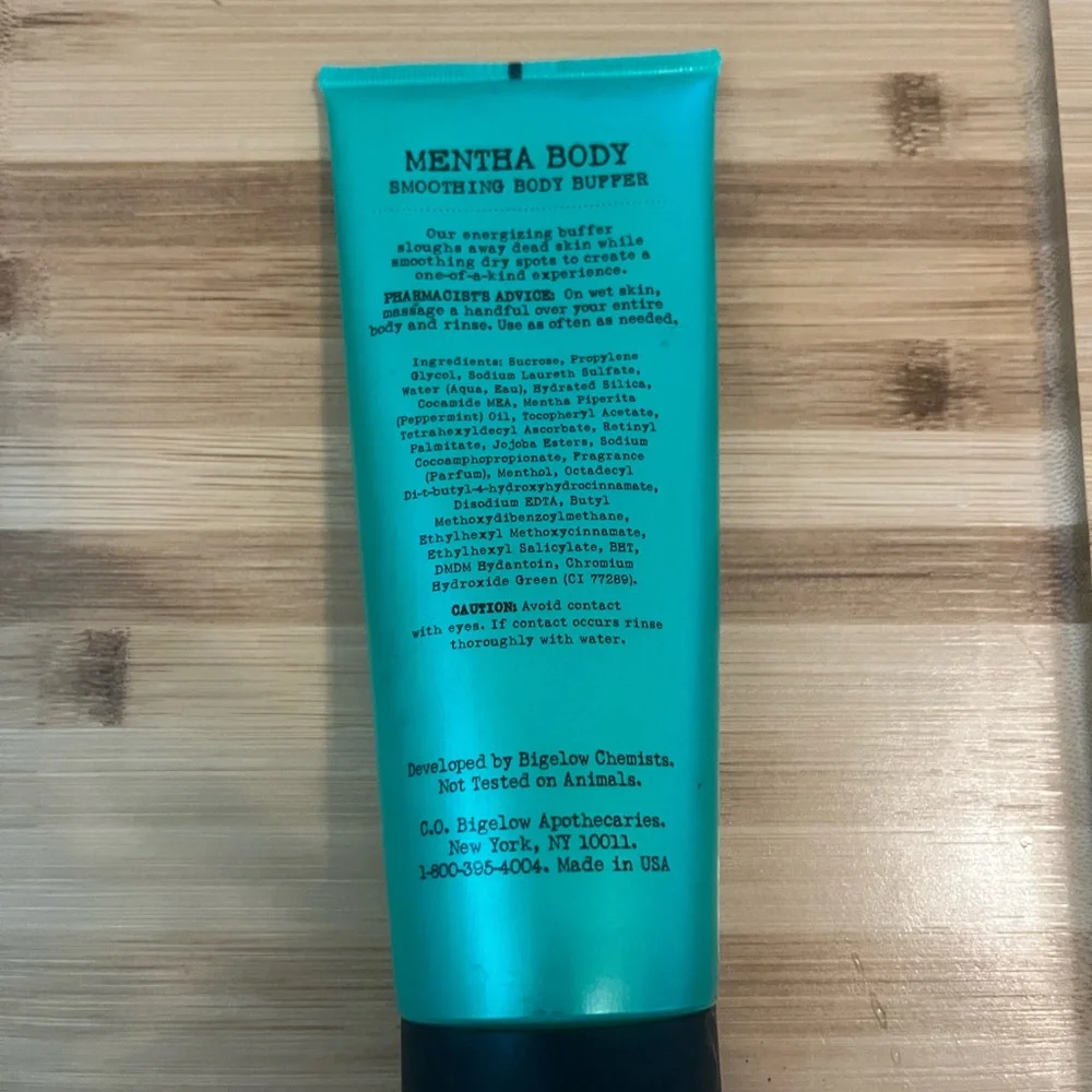 Bath And Body Works Mentha Body CO BIGELOW Smoothing‎ Body Buffer Retired